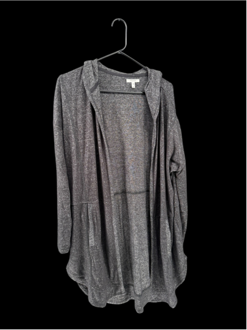Women's Maurices Grey Hooded Cardigan Sweatshirt Size XL